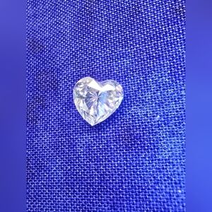 1.5ctw 7.5mm Loose Moissanite Heart - Passes the Diamond test